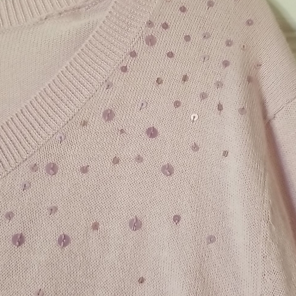 Lavendar Old Navy cardigan with sequins - Picture 3 of 4